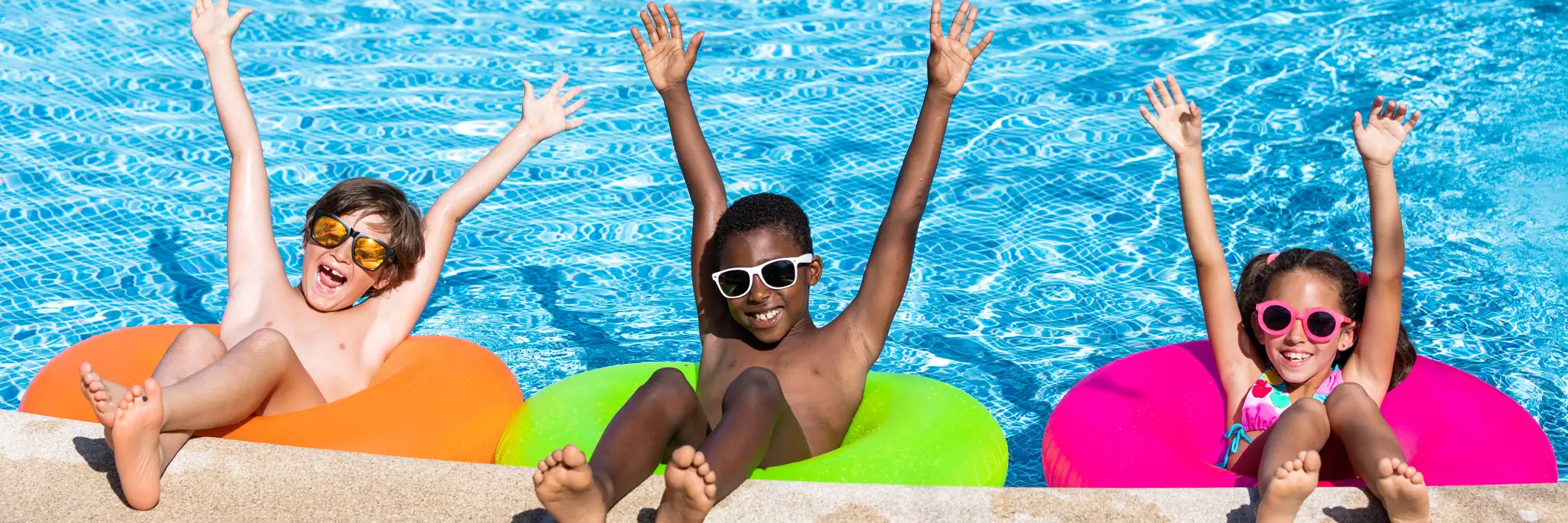 Kids in pool