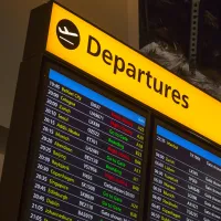 Departures board - Getting to Boston